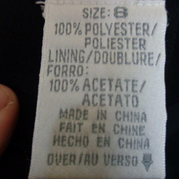 Liz Claiborne NIGHT Black Beaded sz 8 - Picture 6 of 7